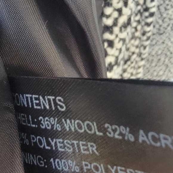 Giacca Elegant  Wool Blend Coat Classic Tailored Design - Picture 4 of 11